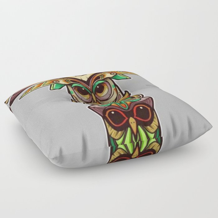 Owl totem  Floor Pillow