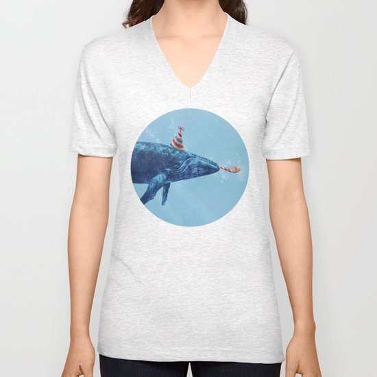 Party Whale Unisex V-Neck
