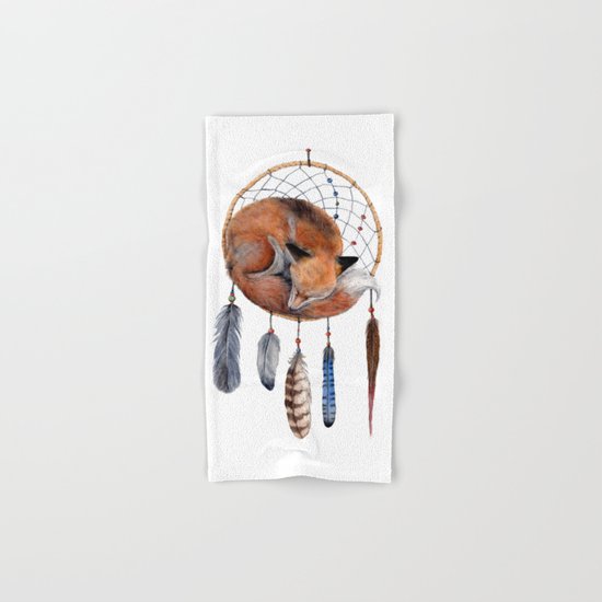 Fox Dreamcatcher Hand & Bath Towel