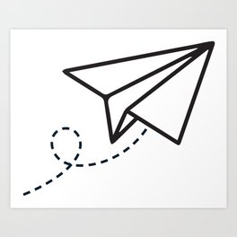Paper Plane Art Print
