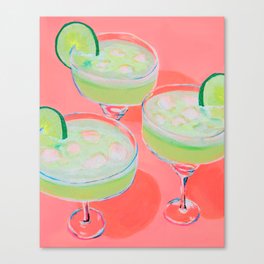 Tres Margaritas Canvas Print