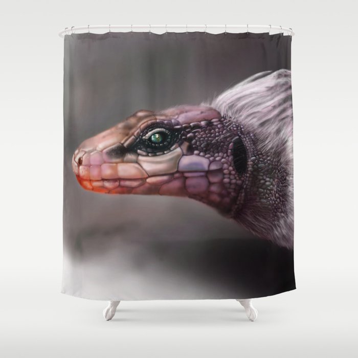 The Opsodon Creature Shower Curtain