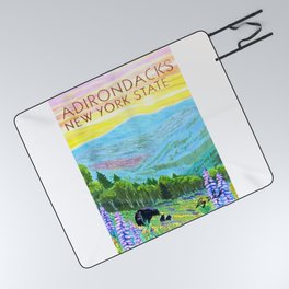 ADK STROLL - Original Adirondacks Art - Adirondack Mountains - by Bryn Reynolds Picnic Blanket