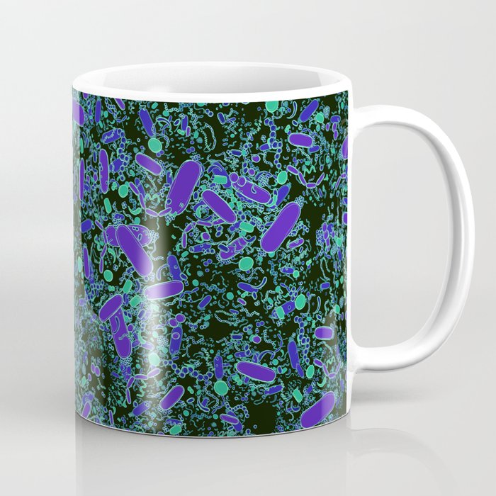 Bacteria (black) Coffee Mug