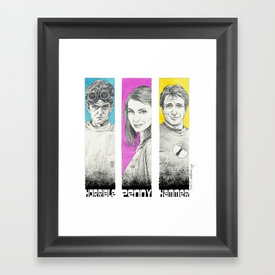 Dr. Horrible's Sing-Along Blog Framed Art Print