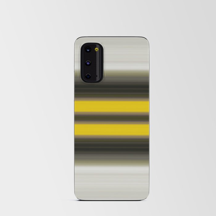 The Highway - Black Yellow Gray And White Art Android Card Case