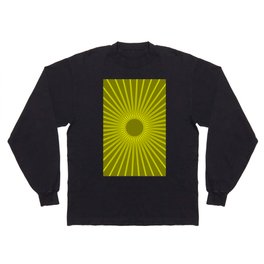 sun with olive background Long Sleeve T-shirt