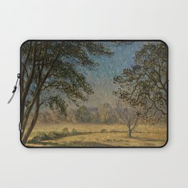 Synphonie blue; Symphony blue forest impressionism nature landscape painting by Edouard Chappel  Laptop Sleeve