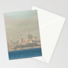 City in the Fog Stationery Card