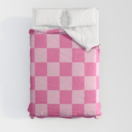 Pink Checkerboard Comforter