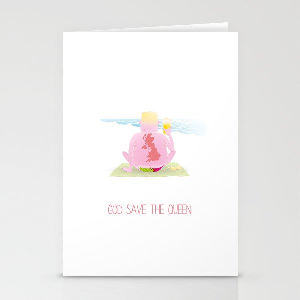 God Save The Queen Stationery Cards