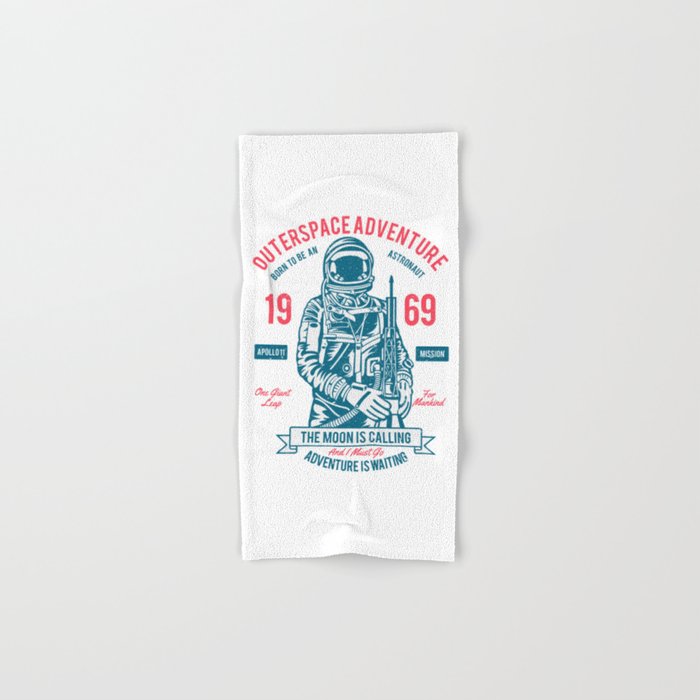 Outer space Adventure - Born to be an astronaut Hand & Bath Towel
