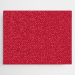 True Red Simple Modern Collection Jigsaw Puzzle
