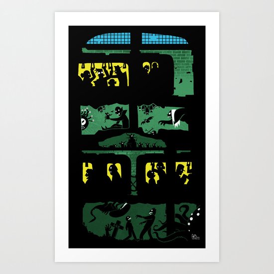What lies beneath Art Print