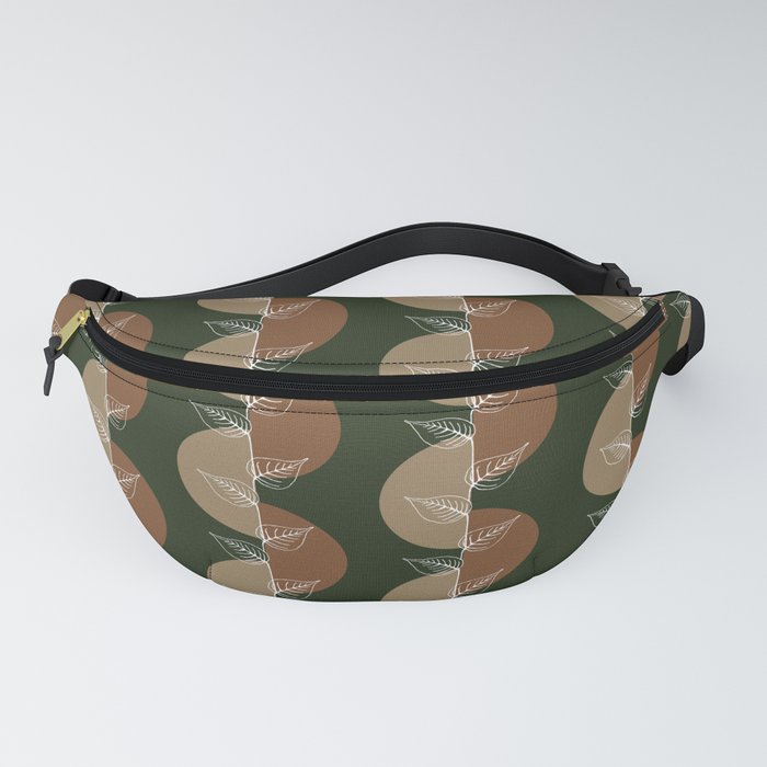 Two Leaves with Earthy color palette Fanny Pack