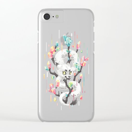 Dragon and His Treasure Clear iPhone Case