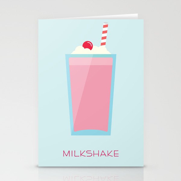 Strawberry Milkshake Stationery Cards