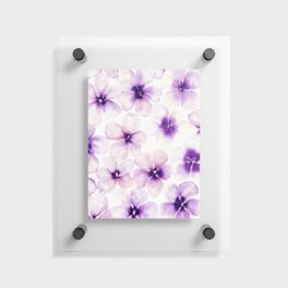 Gentle Violet Bloom 02 Floating Acrylic Print