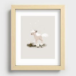 Unicorn art print Recessed Framed Print