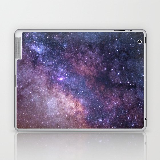 Purple Galaxy Star Travel Laptop & iPad Skin