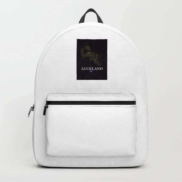 Auckland city flat map Backpack