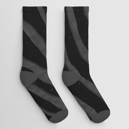 Ripped SpaceTime Stripes - Black Socks