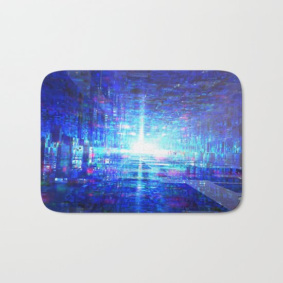 Blue Reflecting Tunnel Bath Mat