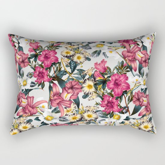 CLASSIC FLORAL PATTERN II Rectangular Pillow