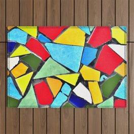 Colorful Abstract Outdoor Rug