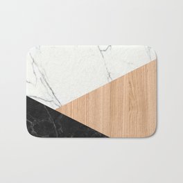Marble and Wood Abstract Bath Mat | Marble, Photo, Graphicdesign, Abstract, Painting, Graphic Design, Stone, Wood, Popular, Texture 