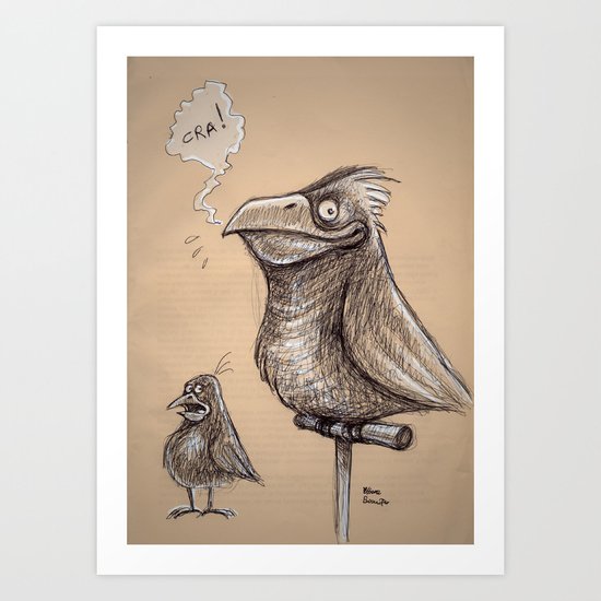 Bird sketch I Art Print
