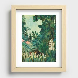 Henri Rousseau, Jungle, Art Prints Recessed Framed Print