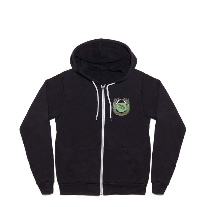 Frog and Lilies Full Zip Hoodie