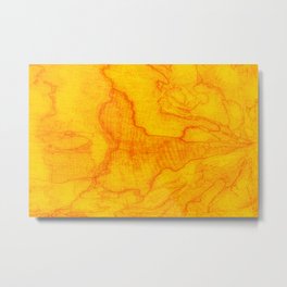 Nature map Metal Print | Pattern, Other, Background, Abstract, Tree, Wooden, Digital, Art, Yellow, Map 