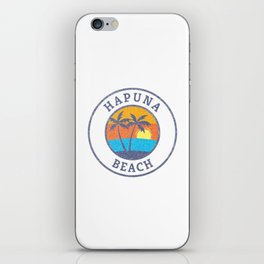 Hapuna Beach, Hawaii Faded Classic Style iPhone Skin