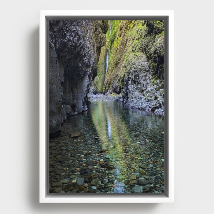 Oneota Gorge & Falls  9-1-17  Framed Canvas