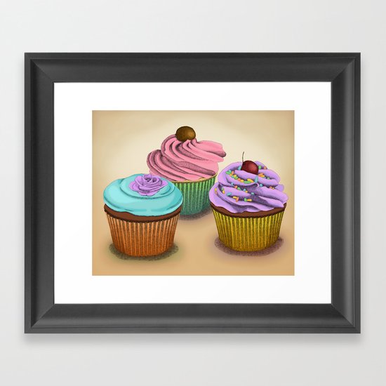 Cupcakes! Framed Art Print