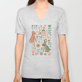 Mad Tea Party - Spring Garden V Neck T Shirt
