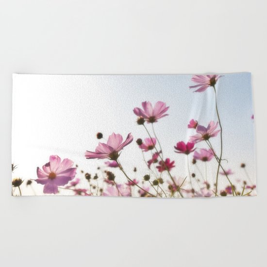 Plants flower Beach Towel