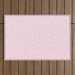 Zig Pattern – Pink Outdoor Rug