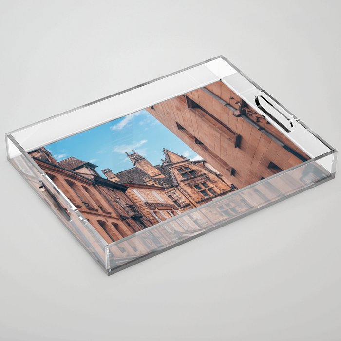 Buildings tops in city Sarlat | France | Europe Acrylic Tray