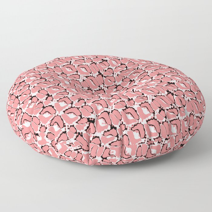 Pink Fairytale Path Seamless Pattern Structure  Floor Pillow