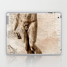 Digital sketch of David of Michelangelo Laptop Skin