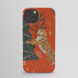 Tigers Christmas iPhone Case
