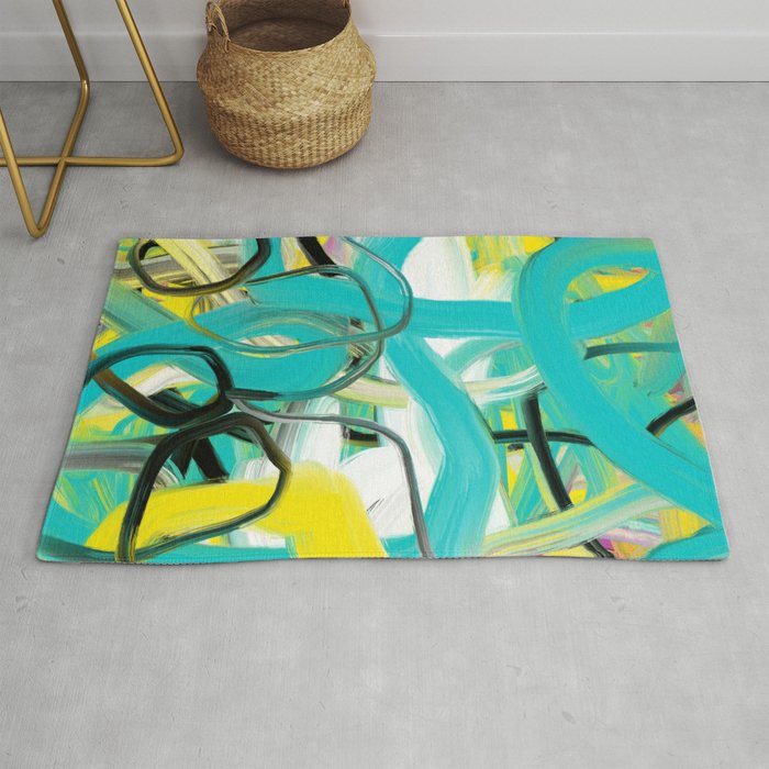 Abstract expressionist Art. Abstract Painting 26. Rug