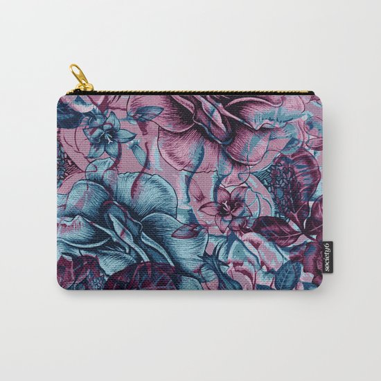 Floral Composition Carry-All Pouch