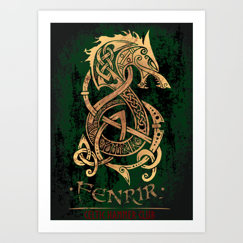 Fenrir The Monster Wolf Of Norse Mythology Art Print By Celtichammerclub Society6 We hope you enjoy our growing collection of hd images to use as a background or home screen for your. fenrir the monster wolf of norse mythology art print by celtichammerclub