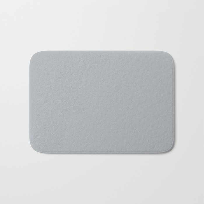 Best Seller Pale Gray Solid Color Parable to Jolie Paints French Grey - Shade - Hue - Colour Bath Mat