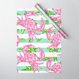 Preppy Crabs Wrapping Paper
