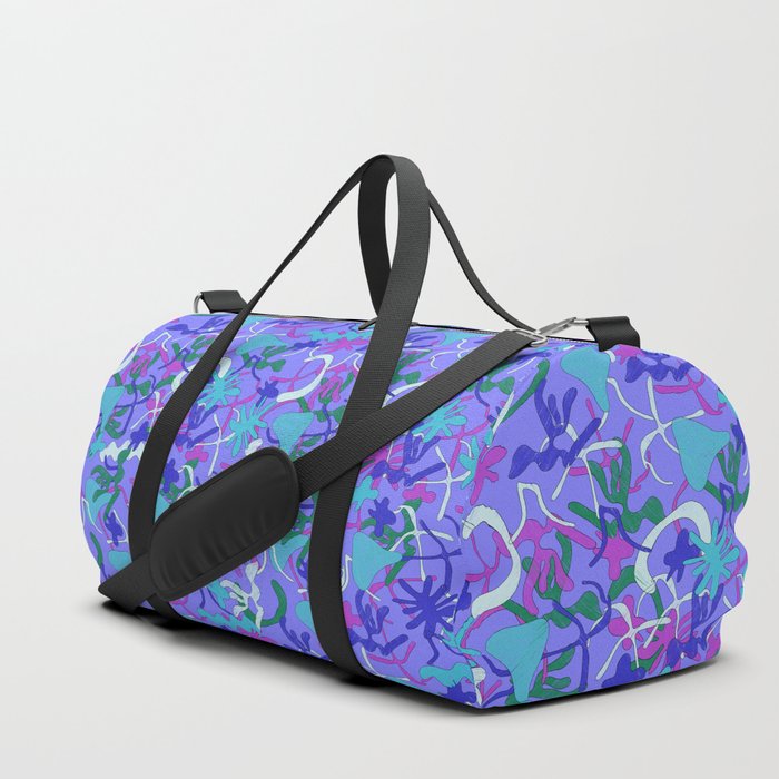 Hand drawing colorful Duffle Bag